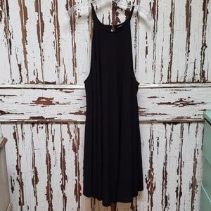 Black trapeze dress